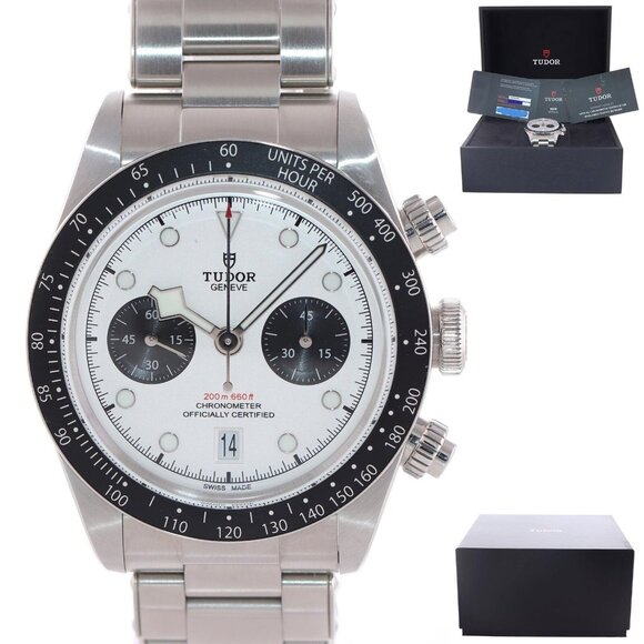 Tudor New 41mm White Men's Watch With Paper - Picture 1 of 7